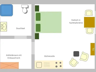Ferienwohnung für 2 Personen (26 m²) in Glowe 4/10