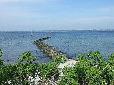 Strand vor dem Haus