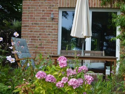 Terrasse vor der Ferienwohnung