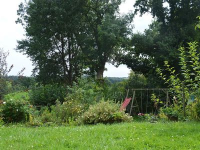 Blick durch den Garten nach Süden