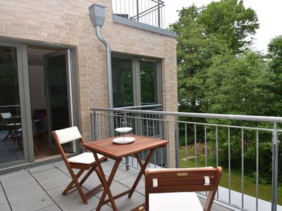 Balkon mit gemütlicher Sitzecke