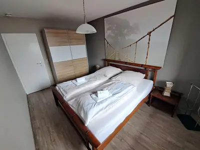 Wohnung Glücksburg Schlafzimmer