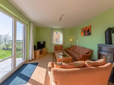 Ferienwohnung Storchenrast Blick in den Wohnbereich