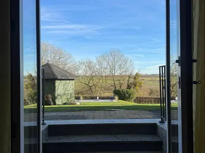 Aussicht aus Wohnzimmer FeWo Rodens