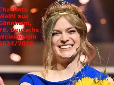 Deutsche Weinkönigin Charlotte Weihl aus Gönnheim