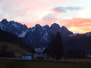 Abendrot Gosau Dämmerung