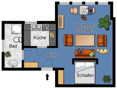 Ferienwohnung für 2 Personen (36 m²) in Goslar-Hahnenklee 9/9