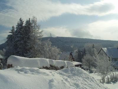 Ausblick aus dem Fenster. Ausblick im Winter