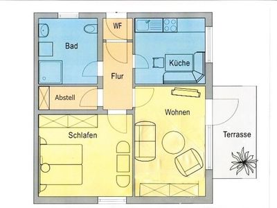 Grundriss. Grundriss Wohnung Bergblick I