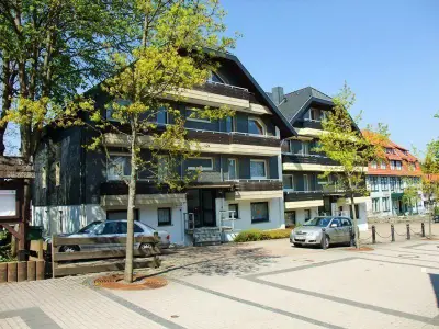 Außenansicht des Gebäudes. Frühjahrimpression
