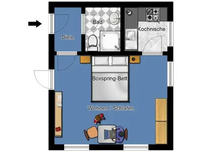 Ferienwohnung für 2 Personen (30 m²) in Goslar-Hahnenklee 8/8