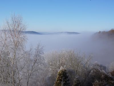 Balkonblick Winter