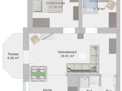 Ferienwohnung für 4 Personen (55 m²) in Graal-Müritz (Ostseeheilbad) 3/10