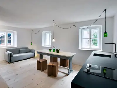 Küche und Wohnbereic