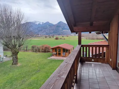 Balkon Wohnzimmer Aussicht Berge