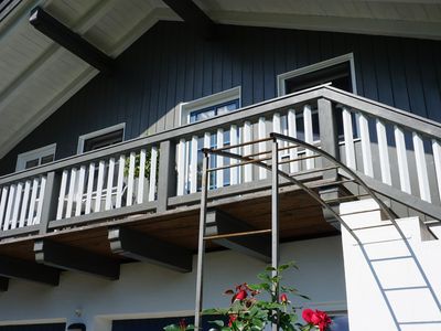 Ferienwohnung graublau mit sonniger Ostseite