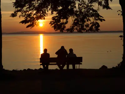 Sonnenuntergang am Chiemsee