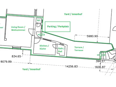 Raumplan + Parkplatz