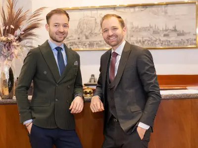 Die beiden Hotelbetreiber, die Brüder Gerlach