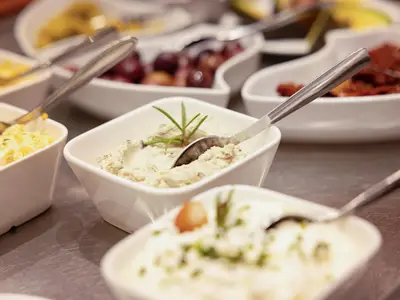 Feine Auswahl am Frühstücksbuffet im Hotel Gollner