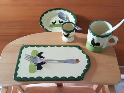 Kindergeschirr in der FeWoMorgentau