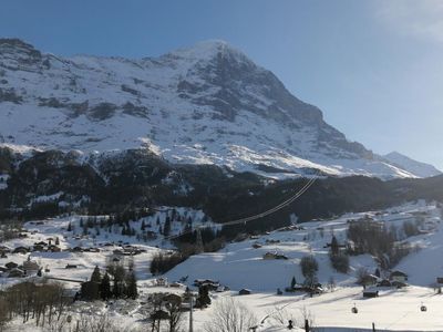 Aussicht vom Haus im Winter