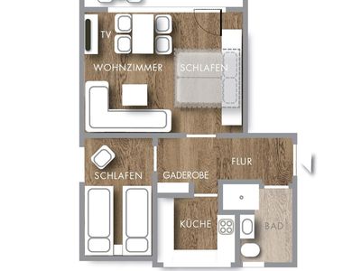 Ferienwohnung für 4 Personen (50 m²) in Grömitz 2/10