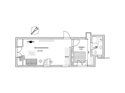 Ferienwohnung für 2 Personen (40 m²) in Grömitz 6/7