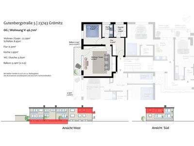 Ferienwohnung für 4 Personen (47 m²) in Grömitz 3/10