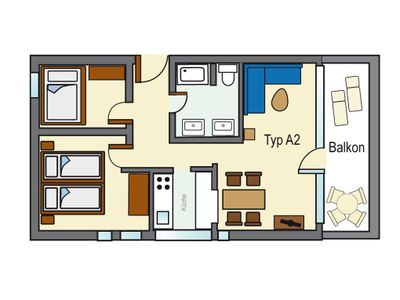 Ferienwohnung für 3 Personen (56 m²) in Grömitz 6/10