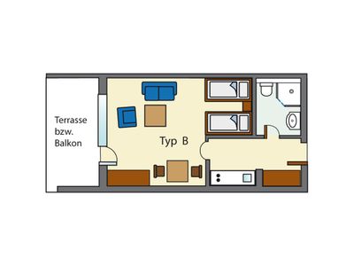 Ferienwohnung für 2 Personen (34 m²) in Grömitz 5/9