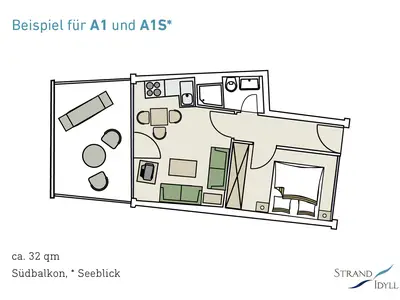 Ferienwohnung für 2 Personen (32 m²) in Grömitz 10/10