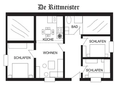 De Rittmeister - Grundriss