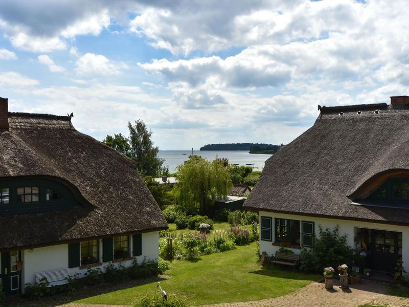 Ausblick aus dem Fenster. Blick zum Greifswalder Bodden