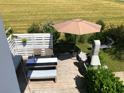 Blick auf die Terrasse