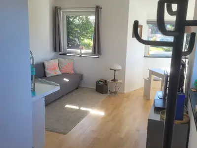 Blick zum Wohn- und Essbereich