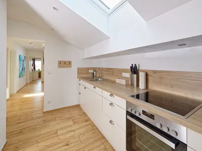 Küche Blick auf Gang