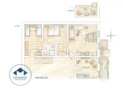 Skizze Wohnung Weitblick