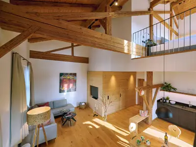 Raumansicht mit Tragwerk