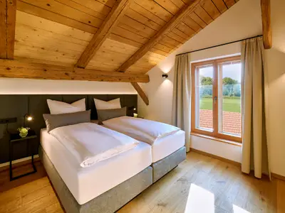 Schlafzimmer 2 Betten zusammmen, getrennt möglich