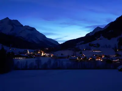 Aussicht Winternacht