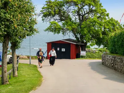 outside