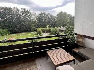 Blick vom Balkon
