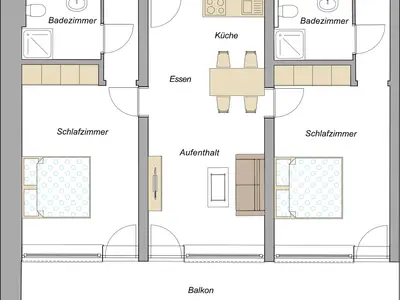 Ferienwohnung für 6 Personen (75 m²) in Halblech 1/10