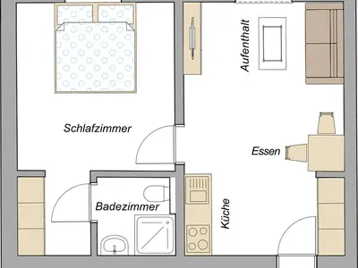 Ferienwohnung für 4 Personen (40 m²) in Halblech 1/10