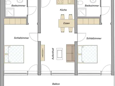 Ferienwohnung für 6 Personen (75 m²) in Halblech 1/10