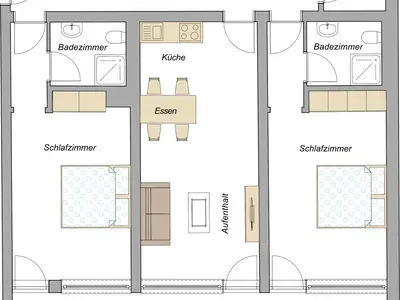 Ferienwohnung für 6 Personen (75 m²) in Halblech 1/10