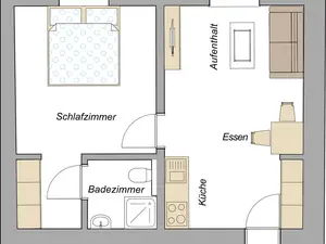 Ferienwohnung für 3 Personen (40 m²) in Halblech