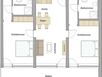 Ferienwohnung für 5 Personen (75 m²) in Halblech 1/10
