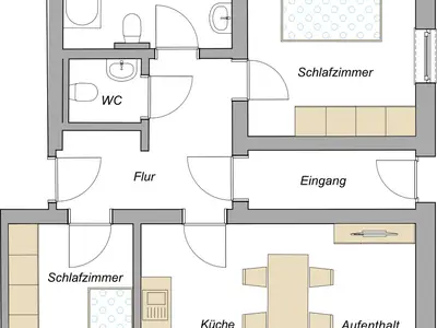 Ferienwohnung für 5 Personen (60 m²) in Halblech 1/10